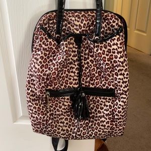 Betsy Johnson Leopard Print Backpack